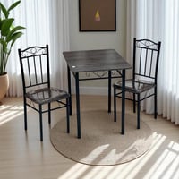 طقم طاولة طعام بمقعدين - تصميم عملي وأنيق