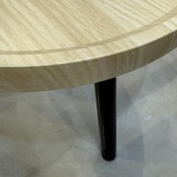 طقم طاولات "لينو" الخشبية – قطعتين بلون بيج أنيق