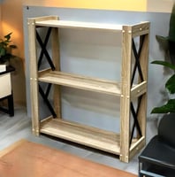 طاولة بثلاثة أرفف أنيقة للمداخل والزوايا