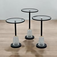 طقم طاولات جانبية 3 قطع – "كريستالا"