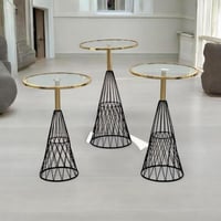 طقم طاولات ضيافة عصرية 3 قطع