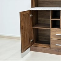 دولاب قهوة مودرن بأدراج ورفوف عرض – تصميم أنيق وعا...