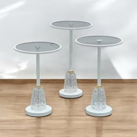 طقم طاولات جانبية 3 قطع – "كريستالا"