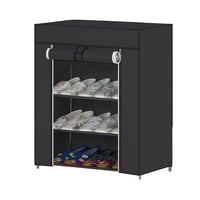 خزانة أحذية قماشية بأربعة أدوار