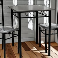 طقم طاولة طعام بمقعدين - تصميم عملي وأنيق