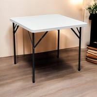 طاولة قابلة للطي بلون ابيض