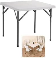 طاولة قابلة للطي بلون ابيض