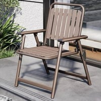 كرسي استراحة بلاستيك قابل للطي – هيكل معدني متين