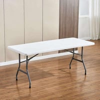 طاولة قابلة للطي أبيض