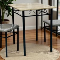 طقم طاولة طعام بمقعدين - تصميم عملي وأنيق