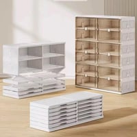 وحدة عرض الأحذية 16 طبقة – أبيض / أسود