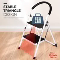 سلم قابل للطي وسهل التخزين 2 دور