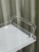 عربة تقديم عصرية أنيقة 3 أرفف