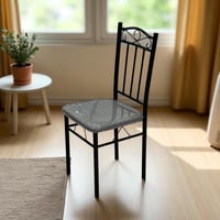 طقم طاولة طعام دائرية بأربع كراسي