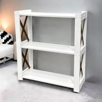 طاولة بثلاثة أرفف أنيقة للمداخل والزوايا