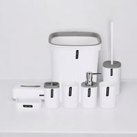 طقم حمام كلاسيك 8 قطع – تصميم بسيط وأنيق