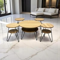 كريسلو | طاولات خشبية 5 قطع بتصميم عملي