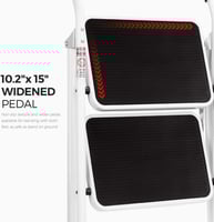 سلم قابل للطي وسهل التخزين 2 دور