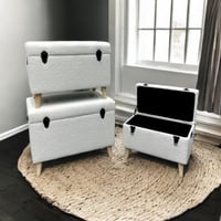 طقم صناديق تخزين – 3 قطع أنيقة متعددة الاستخدامات