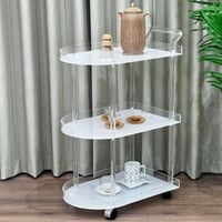 عربة تقديم عصرية أنيقة 3 أرفف