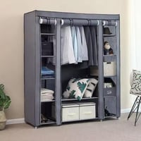 دولاب قماش جهة تعليق + 12 رف