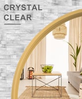 مرايا دائرية لون ذهبي