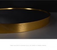 مرايا دائرية لون ذهبي