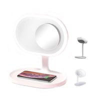 شاحن لا سلكي- سبيكر-مرأة-اضاءاة