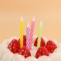 شموع ميني ملونه