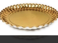 صحون ذهبيه دائريه