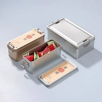 علب حديد معدن بمقبض كبس