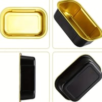 علب قصدير للحلا اسود