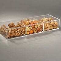 علب اكريلك شفاف مقسمه