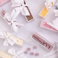 علب مستطيله للتوزيعات اكريلك