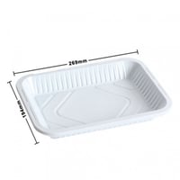 صحون ابيض مستطيل بعده مقاسات