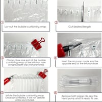 رول فقاعات وحماية قابل للنفخ بعدة مقاسات