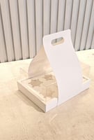 علب كب كيك 6 ثقب بحامل