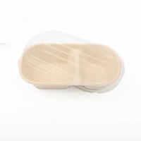 علب طعام مقسمة مصنوعة من قصب السكر الحجم: 1000 مل...