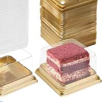 علب بلاستيك مربعه جمله