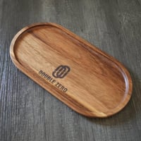 صواني خشب مخفوره بشعارك الخاص