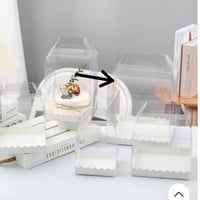 علب كيك بلاستيك