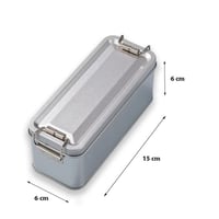 علب حديد معدن بمقبض كبس