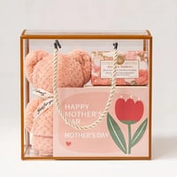 علب شفافة ايطار ذهبي