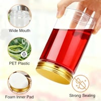 برطمان غطاء ذهبي مميز