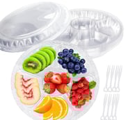 علب بلاستيك مقسمه شفاف