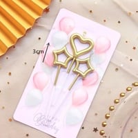 شموع قلب ونجمه