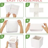 علب كيك ورقيه مرتفعه