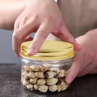 برطمان غطاء ذهبي مميز