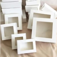 علب كيك مربعه ارتفاع منخفض