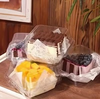 علب برجر شفافه